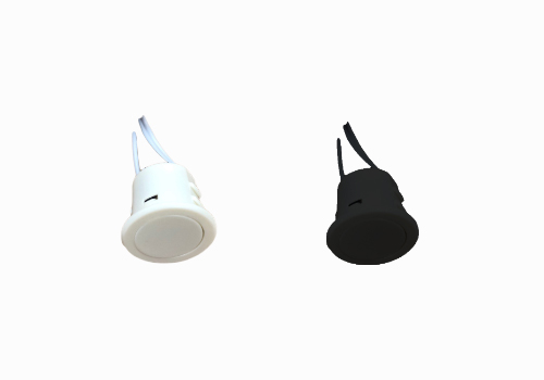 Diffusion CRTT04B/CRTT04W - Dimming Touch Switch Sensors, black and white flush circular touch switches for a variety of applications.