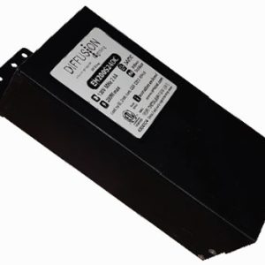 Diffusion EM200S24DC 200W EM-Magnetic Driver series, a dimmable magnetic low voltage 24V DC LED driver for indoor and outdoor lighting, compatible with a variety of dimmers.