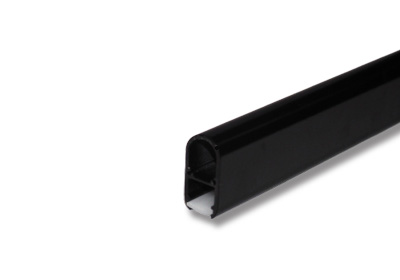 SLC-037C anodized aluminum LED extrusion closet rod with 1.2 mm thick opal polycarbonate lens for zero dotting.