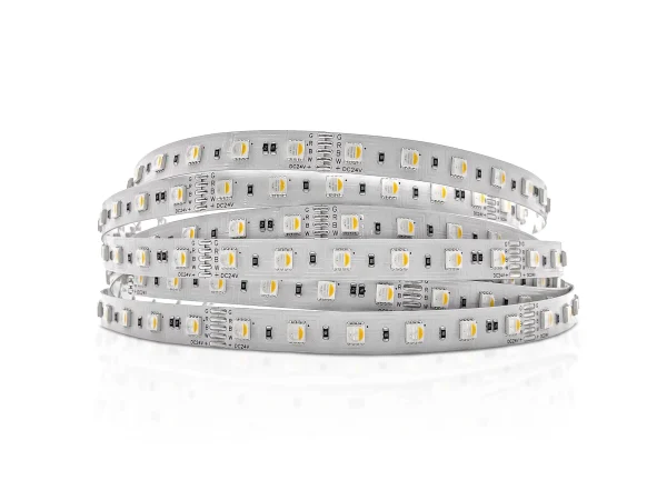 Diffusion SL5-RGB(W)-Indoor - flexible linear LED strip, available in 10mm and 12mm widths, in 16' and 100' rolls or custom cuts every 6 LEDs (100mm or 4").