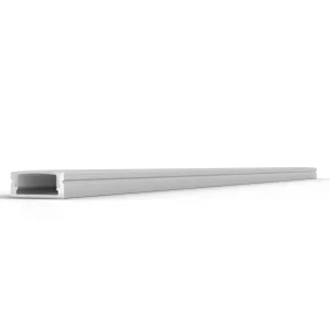 Diffusion SLC-002S - Low profile, anodized aluminum LED extrusion with clear mounting clips, endcaps, and opal polycarbonate lens.