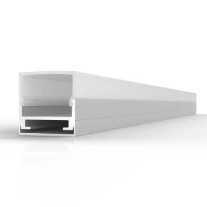 SLC-011S LED Extrusion - Anodized aluminum with endcaps and opal polycarbonate lens, by Diffusion.