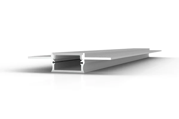 Diffusion SLC-012T, a trimless anodized aluminum LED extrusion with two aluminum endcaps and an opal polycarbonate lens.