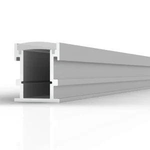 Diffusion SLC-034R - In-floor, anodized aluminum channel with endcaps and 3mm thick opal polycarbonate lens.