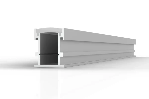 Diffusion SLC-034R - In-floor, anodized aluminum channel with endcaps and 3mm thick opal polycarbonate lens.