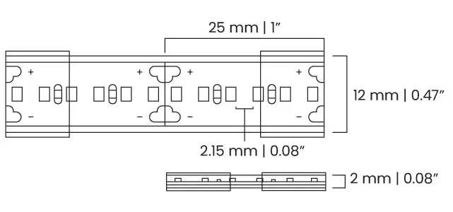 A diagram SL7.5 Outdoor LED Strip Lighting by Diffusion Lighting