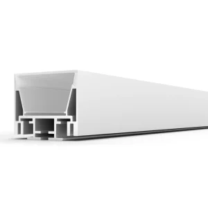 SLC-050SP aluminum LED Channel for surface or ceiling mounting. Opal polycarbonate lens provides soft and even illumination