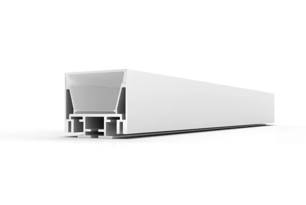 SLC-050SP aluminum LED Channel for surface or ceiling mounting. Opal polycarbonate lens provides soft and even illumination