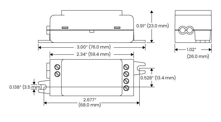 A diagram for the Casambi CBU-A2D