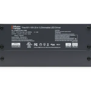 Diffusion DLMULTI-024-150W is a Dimmable LED Driver that works with Forward / Reverse phase, ELV, Triac, or 0-10V Dimmers.
