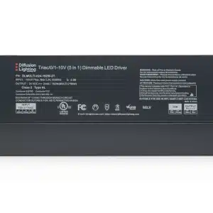 Diffusion DLMULTI-024-192W-2T is a two-tap Dimmable LED Driver that works with Forward / Reverse phase, ELV, Triac, or 0-10V Dimmers.