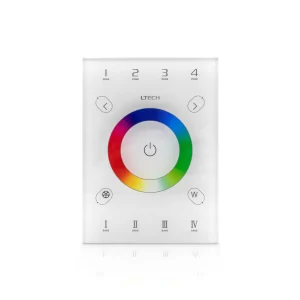 A photo of the Diffusion Lighting LED controller the UX8 RGB(W) Touch Panel