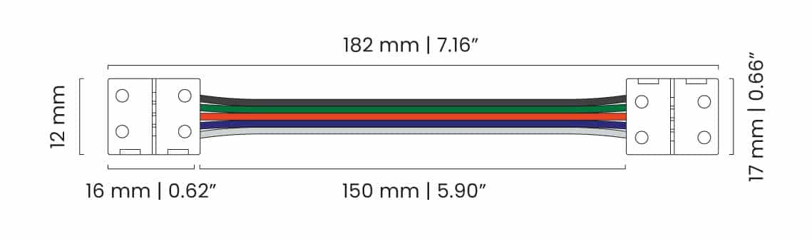 A diagram of RGBW12-Series-Clip-Connector