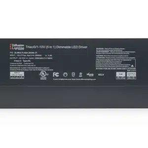 Diffusion DLMULTI-024-288W-3T is a three-tap Dimmable LED Driver that works with Forward / Reverse phase, ELV, Triac, or 0-10V Dimmers.